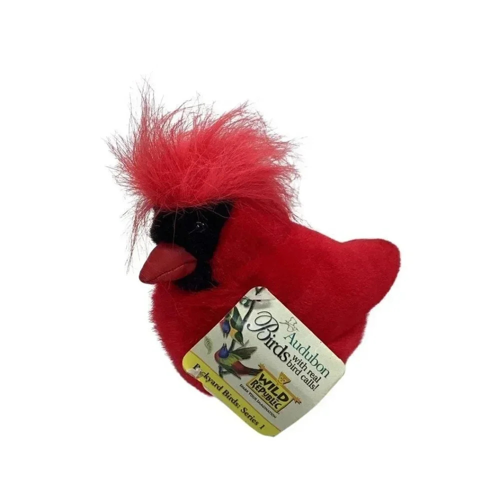 Audubon Red Cardinal Stuffed Animal. Does Not Chirp. Preowned